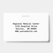 Foto, Logo, Bar Code-ID-Abzeichen für benutzerdefi Ausweis (Back)