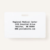 Foto, Logo, Bar Code-ID-Abzeichen für benutzerdefi Ausweis (Rückseite)