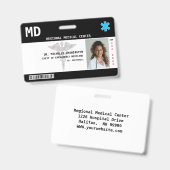 Foto, Logo, Bar Code-ID-Abzeichen für benutzerdefi Ausweis (Vorder- & Rückseite)