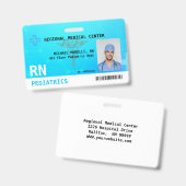 Foto, Logo, Bar Code-ID-Abzeichen für benutzerdefi Ausweis (Vorder- & Rückseite)