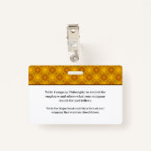 Foto Logo-Bar-ID-Karte Benutzerdefiniertes Abzeich Ausweis (Rückseite mit Klammer)