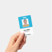 Foto, Logo, Bar, Name Abzeichen Ausweis (Handheld)