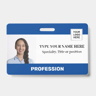 Foto-Logo-Barcode-Name Personalisierte Mitarbeit Ausweis