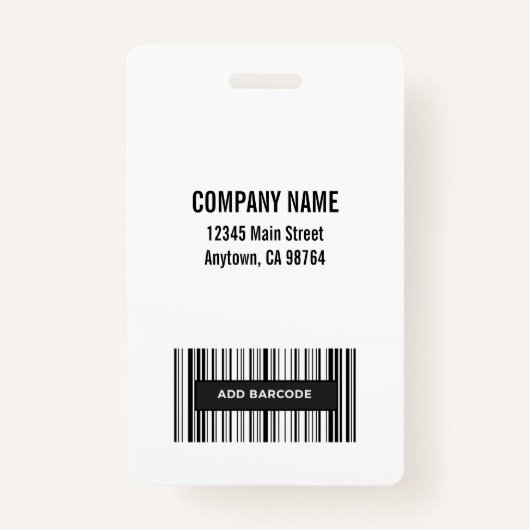 Foto-Logo Barcode Rose Gold Black Leopard Print Ausweis (Rückseite)