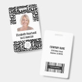 Foto-Logo-Barcode Silver Leopard-Printwerbung Ausweis (Vorder- & Rückseite)