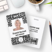 Foto-Logo-Barcode Silver Leopard-Printwerbung Ausweis