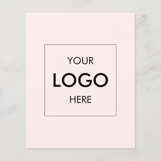 Foto-Logo-Business-Marketing Rosa Flyer (Hinten)