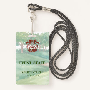 Foto-Logo-Event-Mitarbeiter der Golf Club League Ausweis