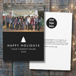 Foto-Logo-Foto für Geschäftsteam Weihnachtskarten