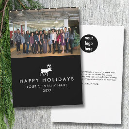 Foto-Logo-Foto für Geschäftsteam Weihnachtskarten