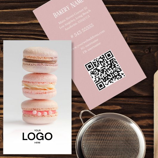 Foto-Logo für Bäckerei - Code Visitenkarte