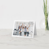 Foto-Logo für kundenspezifische Unternehmen Weihna Karte (Vorderseite)