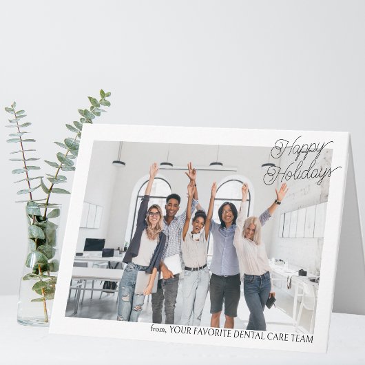 Foto-Logo für kundenspezifische Unternehmen Weihna Karte