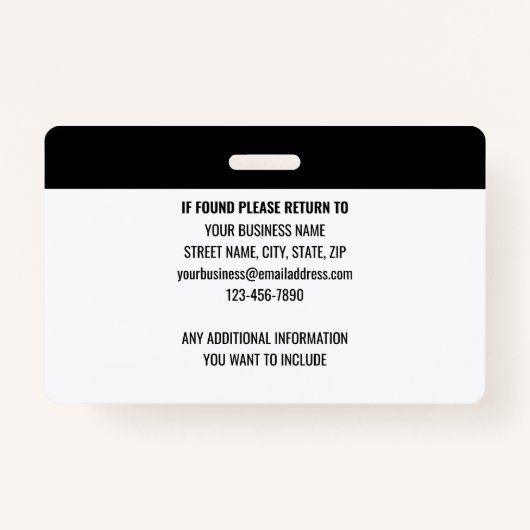 Foto-Logo Grau für den Offizier des Sicherheitsdie Ausweis (Rückseite)