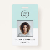 Foto-Logo-ID-Abzeichen für Aqua Employee Ausweis (Vorderseite)