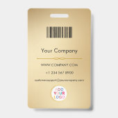 Foto-Logo-ID-Abzeichen für Geschäftsmitarbeiter Ausweis (Rückseite)