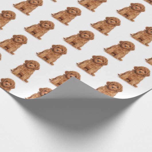 Foto-Logo-Muster modern Geschenkpapier (Ecke)