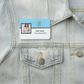 Foto, Logo, Name des Fachpersonals Namensschild (Beispiel)