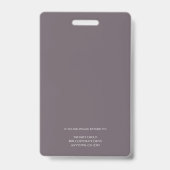 Foto, Logo, Name Granit Grau Ausweis (Rückseite)