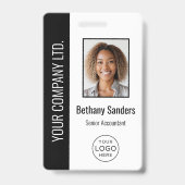 Foto, Logo, Name schwarz Ausweis (Vorderseite)