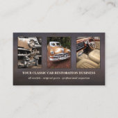 Foto-Logo QR-Code Classic Car Visitenkarte (Vorderseite)