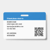 Foto-Logo QR-Code-ID für Regenbogenfarben Ausweis (Rückseite)