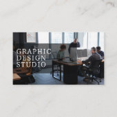 Foto-Logo QR-Code modern beruflich Visitenkarte (Vorderseite)