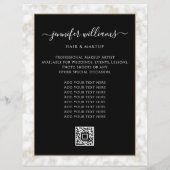 Foto-Logo QR-Code Modernes Werbegoldmarmor Flyer (Hinten)
