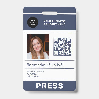 Foto-Logo QR-Code Presseausweis ID Ausweis