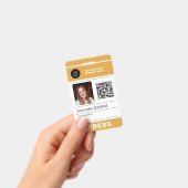 Foto-Logo QR-Code Presseausweis ID Ausweis (Handheld)
