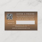 Foto Logo QR Code Steampunk Driving Instructor Empfehlungskarte (Rückseite)