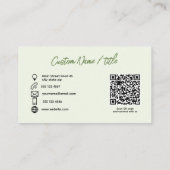 Foto-Logo QR-Code Visitenkarte (Rückseite)