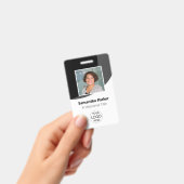 Foto, Logo, Strichcode, Name Ausweis (Handheld)
