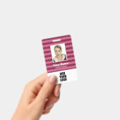 Foto-Logo und Strichcodestreifen für benutzerdefin Ausweis (Handheld)