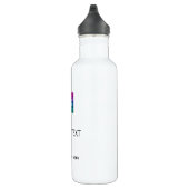 Foto-Logos und Text-Top Modernstes, einfaches Desi Edelstahlflasche (Rechts)