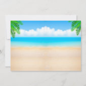 Foto Luau Einladung zum Geburtstag Hawaii (Rückseite)