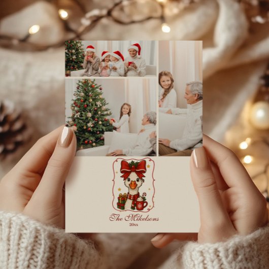 Foto Lustige Gans Weihnachten
