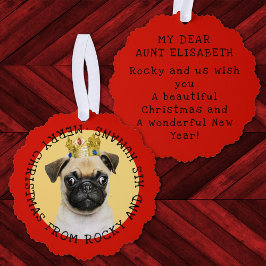 Foto lustige Weihnachtskatze Keepake Jahreskatze h Ornament Karte