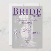 Foto Magazine Cover Brautparty Einladung (Vorderseite)