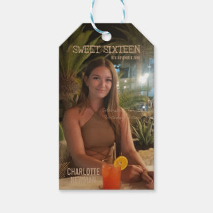Foto Magazine Cover Sweet 16 Birthday Name Geschenkanhänger