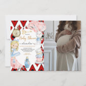 Foto Magical Alice im Wunderland Babydusche Einladung (Vorderseite)