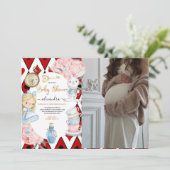 Foto Magical Alice im Wunderland Babydusche Einladung (Stehend Vorderseite)