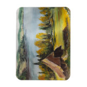 Foto Magnet Ann Hayes Gemälde Chalet am See (Vertikal)