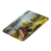 Foto Magnet Ann Hayes Gemälde Chalet am See (Linke Seite)