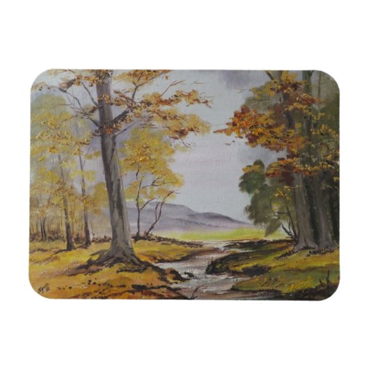 Foto Magnet Ann Hayes Painting Forest Stream (Horizontal)