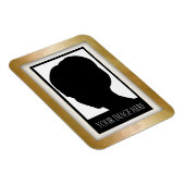 Foto-Magnet aus Gold und Rose Magnet (Rechte Seite)