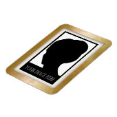 Foto-Magnet aus Gold und Rose Magnet (Linke Seite)