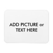 Foto-Magnet für benutzerdefinierte Bilder und Text Magnet (Horizontal)