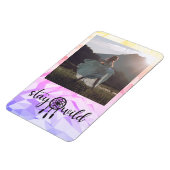 Foto Magnet für einfache Farben Boho Dreamcatcher (Linke Seite)