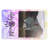 Foto Magnet für einfache Farben Boho Dreamcatcher (Horizontal)